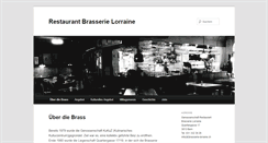 Desktop Screenshot of brasserie-lorraine.ch