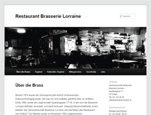 Tablet Screenshot of brasserie-lorraine.ch